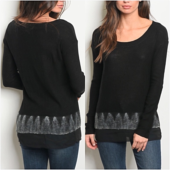 Sweaters - Stunning Black Sweater Tunic SM